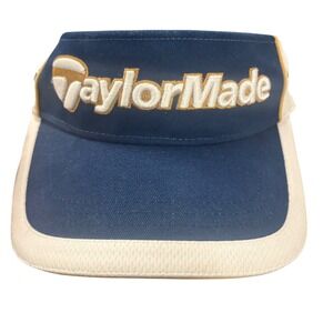 TaylorMade St Louis Rams Golf Visor Hat‎ Adjustable Blue Tan